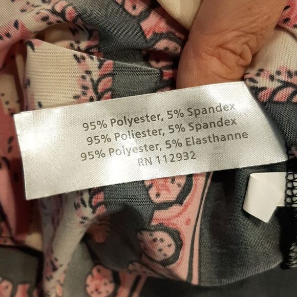 NWOT Christina Love Black Maxi Dress with Pink Floral Pattern - Picture 9 of 9